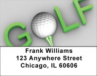 G-O-L-F Address Labels | LBZSPO-68
