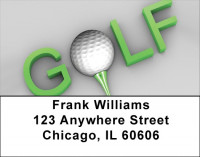 G-O-L-F Address Labels | LBZSPO-68