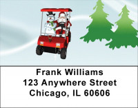 Santa's Slackin' Address Labels | LBZSPO-72