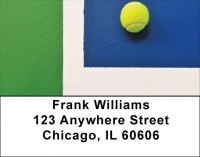 Abstract Tennis Court Address Labels | LBZSPO-81
