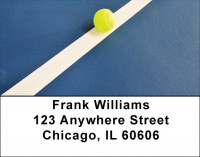 Abstract Tennis Court Address Labels | LBZSPO-81