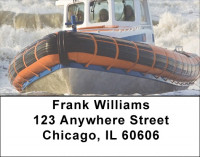 Coast Guard During Storm Address Labels | LBZTRA-25