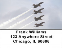 Navy Stunt Planes Address Labels | LBZTRA-30