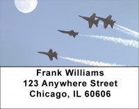 Navy Stunt Planes Address Labels | LBZTRA-30