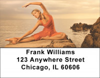 Meditation - Yoga At Sunrise Address Labels | LBZWIS-03