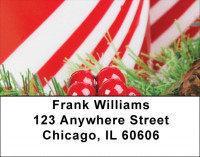 Christmas - Candy Cane Christmas Address Labels | LBZXMS-24