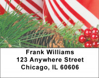 Christmas - Candy Cane Christmas Address Labels | LBZXMS-24