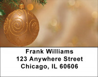 Christmas - Golden Simplicity Address Labels | LBZXMS-25