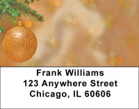 Christmas - Golden Simplicity Address Labels | LBZXMS-25
