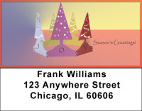 Peace And Joy Christmas Trees Address Labels | LBZXMS-50
