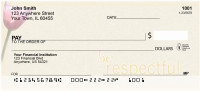 Be Respectful Personal Checks | NAT-11