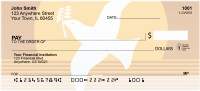 Doves With Olive Branch Personal Checks | QBA-34