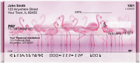 Perky Pink Flamingo Personal Checks | QBA-39