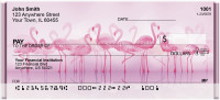 Perky Pink Flamingo Personal Checks | QBA-39