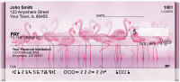 Perky Pink Flamingo Personal Checks | QBA-39