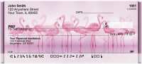 Perky Pink Flamingo Personal Checks | QBA-39