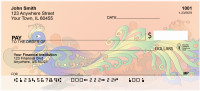 Adorned Peacocks Personal Checks | QBA-52