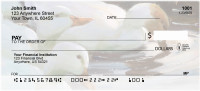White Ducks Watercolor Personal Checks | QBA-62