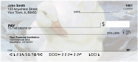 White Ducks Watercolor Personal Checks | QBA-62