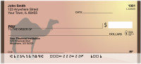 Camel Silhouette Personal Checks | QBA-81