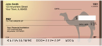Camel Silhouette Personal Checks | QBA-81