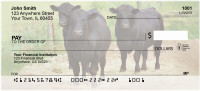 Black Angus Cattle Personal Checks | QBB-08
