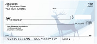 Deer Winter Holiday Personal Checks | QBB-19