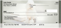 White Standard Poodle Personal Checks | QBB-87