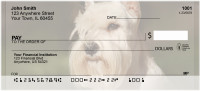 White Standard Schnauzer Personal Checks | QBB-92