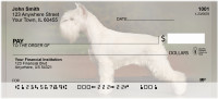 White Standard Schnauzer Personal Checks | QBB-92