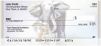 Playful Elephants Personal Checks | QBC-20