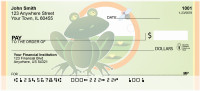 Jumping In Frog Personal Checks | QBC-54