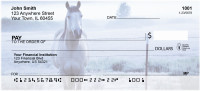 Horse On Misty Morning Personal Checks | QBC-64