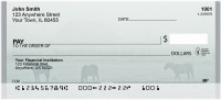 Horse Silhouettes Personal Checks | QBC-66