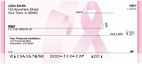 Pink Ribon Power Personal Checks | QBE-09