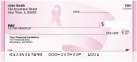 Pink Ribon Power Personal Checks | QBE-09