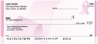 Pink Ribon Power Personal Checks | QBE-09