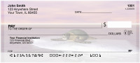Sea Turtles With Global Warming Personal Checks | QBE-26