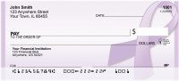 Purple Ribbon Personal Checks | QBE-43