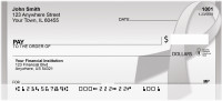 Gray Ribbon Personal Checks | QBE-50