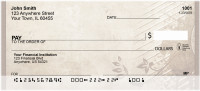 Musical Grunge Garden Personal Checks | QBE-75