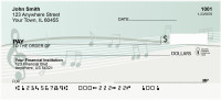 Music Note Melodies Personal Checks | QBE-94
