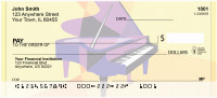 Pop Art Grand Piano Personal Checks | QBE-96