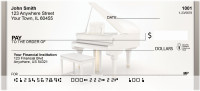 White Grand Piano Personal Checks | QBE-98