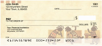 African Tribal Musicians Personal Checks | QBF-03