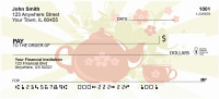 Red Retro Teapot Personal Checks | QBH-38