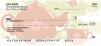 Red Retro Teapot Personal Checks | QBH-38