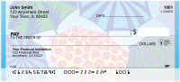 Raining Umbrellas Personal Checks | QBH-71