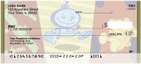 Space-age Quilted Futuristic Personal Checks | QBH-79