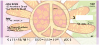 Flower Power Peace Personal Checks | QBI-92